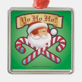JollySanta Ornament-Square Metalen Ornament (Voorkant)
