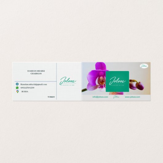 JOLOOS FOLDED VISITEKAARTJE (Buitenkant ongevouwen)