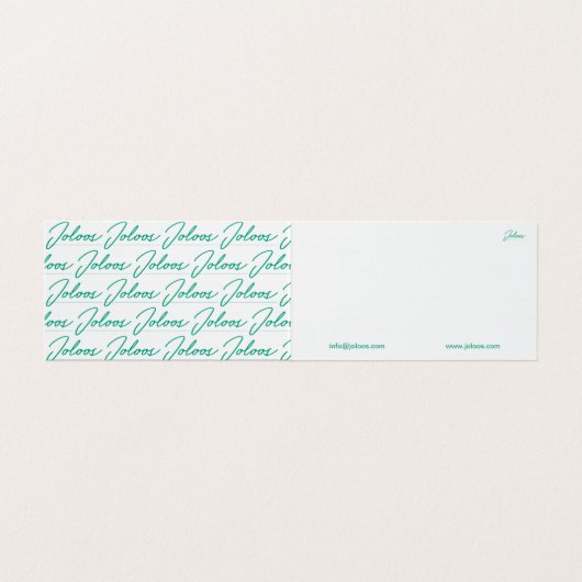 JOLOOS FOLDED VISITEKAARTJE (Binnenkant ongevouwen)
