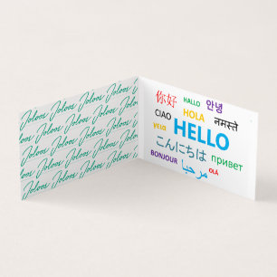 JOLOOS FOLDED VISITEKAARTJE