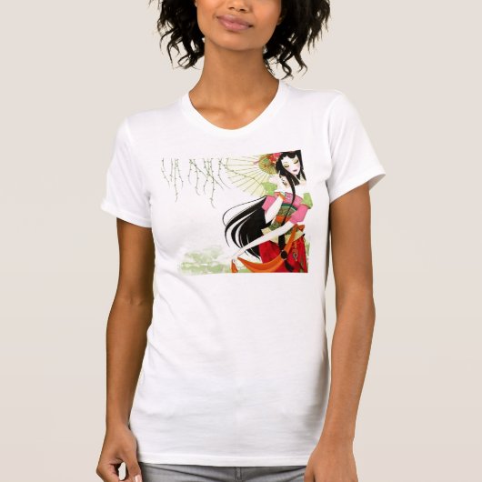 JoLove Design Geisha Girl T T-shirt (Voorkant)