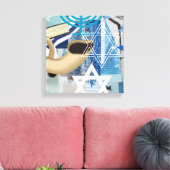 Jom Kipoer Canvas Afdruk (Insitu (Woonkamer))
