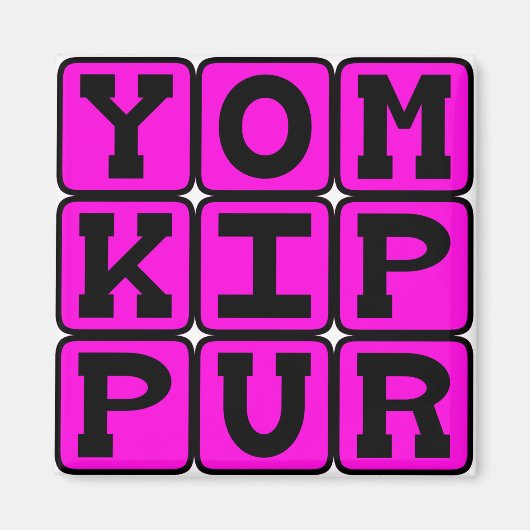 Jom Kipoer, Grote Verzoendag Magneet (Voorkant)