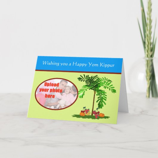 Jom Kippoer Joodse feestdag foto op maat Kaart (Voorkant)