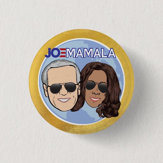 JOMAMALA Funny Joe Biden Kamala Harris Pinback Ronde Button 3,2 Cm (Voorkant)