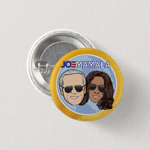JOMAMALA Funny Joe Biden Kamala Harris Pinback Ronde Button 3,2 Cm