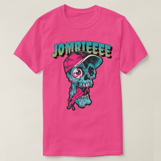 Jombieee Eyeball Missing Halloween Zombie Graphic T-shirt (Design voorkant)