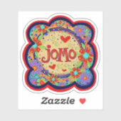 JOMO Cut Out Grappige inspirativiteit Floral Sticker (Vel)