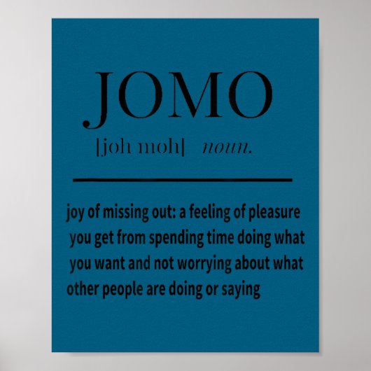 Jomo Daily Motivational &amp; Insrational Shirt  Poster (Voorkant)