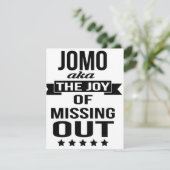 JOMO- De vreugde om uitnodigingskaarten te missen Kaart (Staand voorkant)