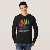Jomo definitie vreugde van het missen van grappige t-shirt (Voorkant volledig)
