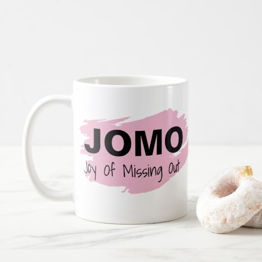 JOMO Joy of Missing Out Koffiemok (Met donut)