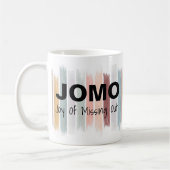 JOMO Joy of Missing Out Paint Brush Strokes Koffiemok (Links)