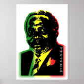 jomo kenyatta dread kleuren poster (Voorkant)