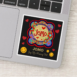 JOMO Trendy Inspirivity Sticker met Smileys