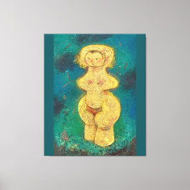 Jomon Venus: Golden Star Child Canvas Afdruk