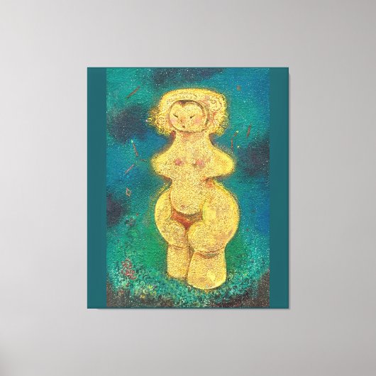 Jomon Venus: Golden Star Child Canvas Afdruk (Voorkant)