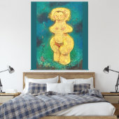 Jomon Venus: Golden Star Child Canvas Afdruk (Insitu (Slaapkamer))