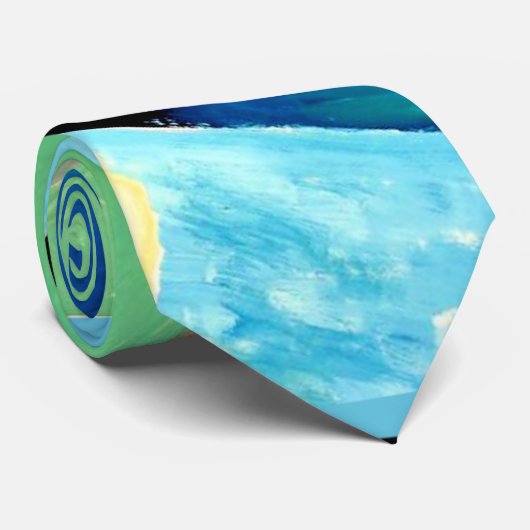 Jon-And - Schip in haven Stropdas (Opgerold)