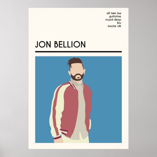 Jon Bellion Wall ArtPosterPrints Poster (Voorkant)