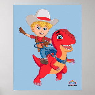 Jon en Blitz   Dino Ranch Poster
