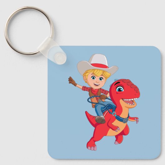 Jon en Blitz | Dino Ranch Sleutelhanger (Voorkant)