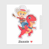 Jon en Blitz | Dino Ranch Sticker (Vel)