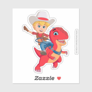 Jon en Blitz Dino Ranch Sticker