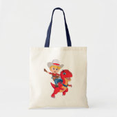 Jon en Blitz | Dino Ranch Tote Bag (Voorkant)