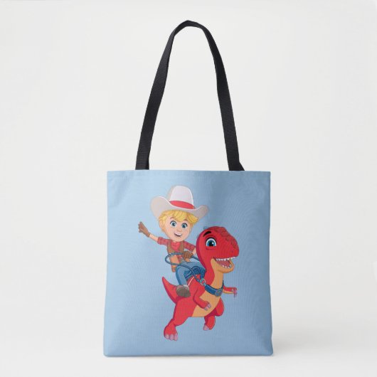 Jon en Blitz | Dino Ranch Tote Bag (Voorkant)