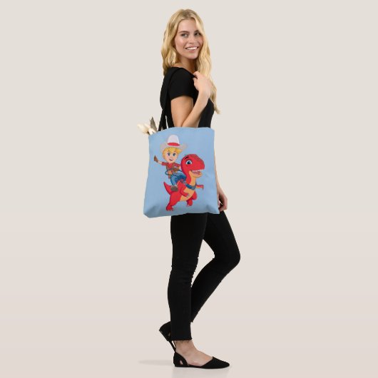 Jon en Blitz | Dino Ranch Tote Bag (Op model)