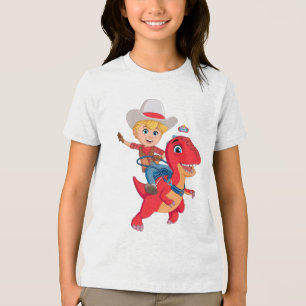 Jon en Blitz   Dino Ranch Tri-Blend Shirt