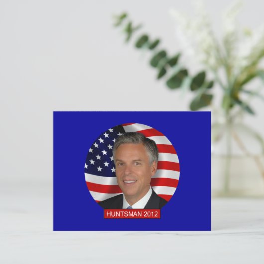 Jon Huntsman 2012 Briefkaart (Staand voorkant)