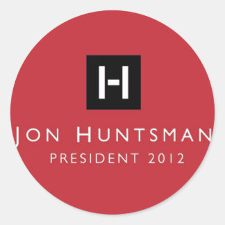 Jon Huntsman 2012 President Ronde Sticker