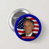 Jon Huntsman 2012 Ronde Button 5,7 Cm (Voorkant /achterkant)
