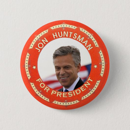 Jon Huntsman 2012 Ronde Button 5,7 Cm (Voorkant)