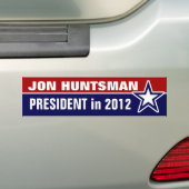 Jon Huntsman in 2012 Bumpersticker (Op auto)