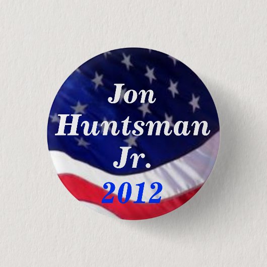 Jon Huntsman Jr 2012-toets Ronde Button 3,2 Cm (Voorkant)