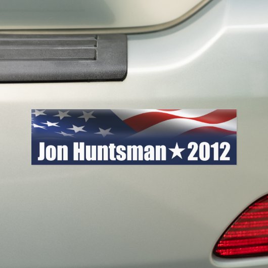 Jon Huntsman voor President Bumpersticker (Op auto)