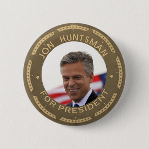 Jon Huntsman voor President Ronde Button 5,7 Cm