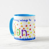 'Jon' Name-specific Ringer Mok (Voorkant links)