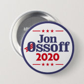 Jon Ossoff 2020 Ronde Button 7,6 Cm (Voorkant /achterkant)