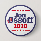 Jon Ossoff 2020 Ronde Button 7,6 Cm (Voorkant)