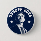 Jon Ossoff 2026 Ronde Button 5,7 Cm (Voorkant)