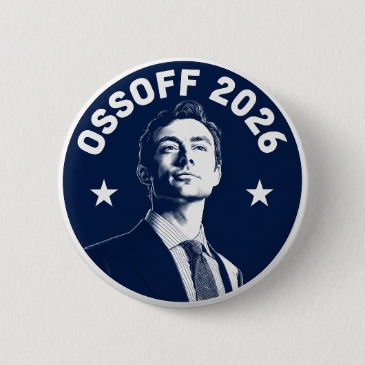 Jon Ossoff 2026 Ronde Button 5,7 Cm (Voorkant)