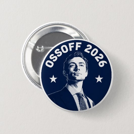 Jon Ossoff 2026 Ronde Button 5,7 Cm (Voorkant /achterkant)