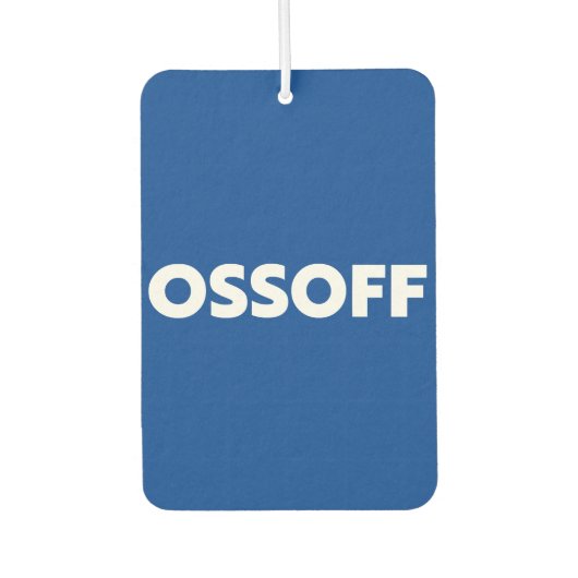 Jon Ossoff Georgia Senaat start een blauwe witte a Luchtverfrisser (Voorkant)