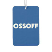 Jon Ossoff Georgia Senaat start een blauwe witte a Luchtverfrisser (Achterkant)