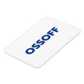 Jon Ossoff Georgia Senate runt blauw wit Magneet (Linkerzijde)