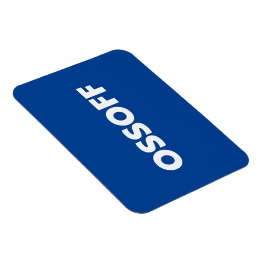 Jon Ossoff Georgia Senate runt blauw wit Magneet (Rechterzijde)